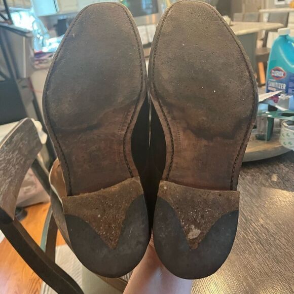 Loake 1880 Brown Suede UK Made Double Buckle Loafers sz YK 6 YS 6-1/2 EUC main image 4